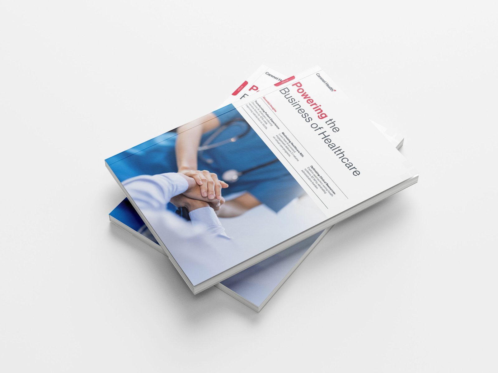 Carenet Health brand booklet cover